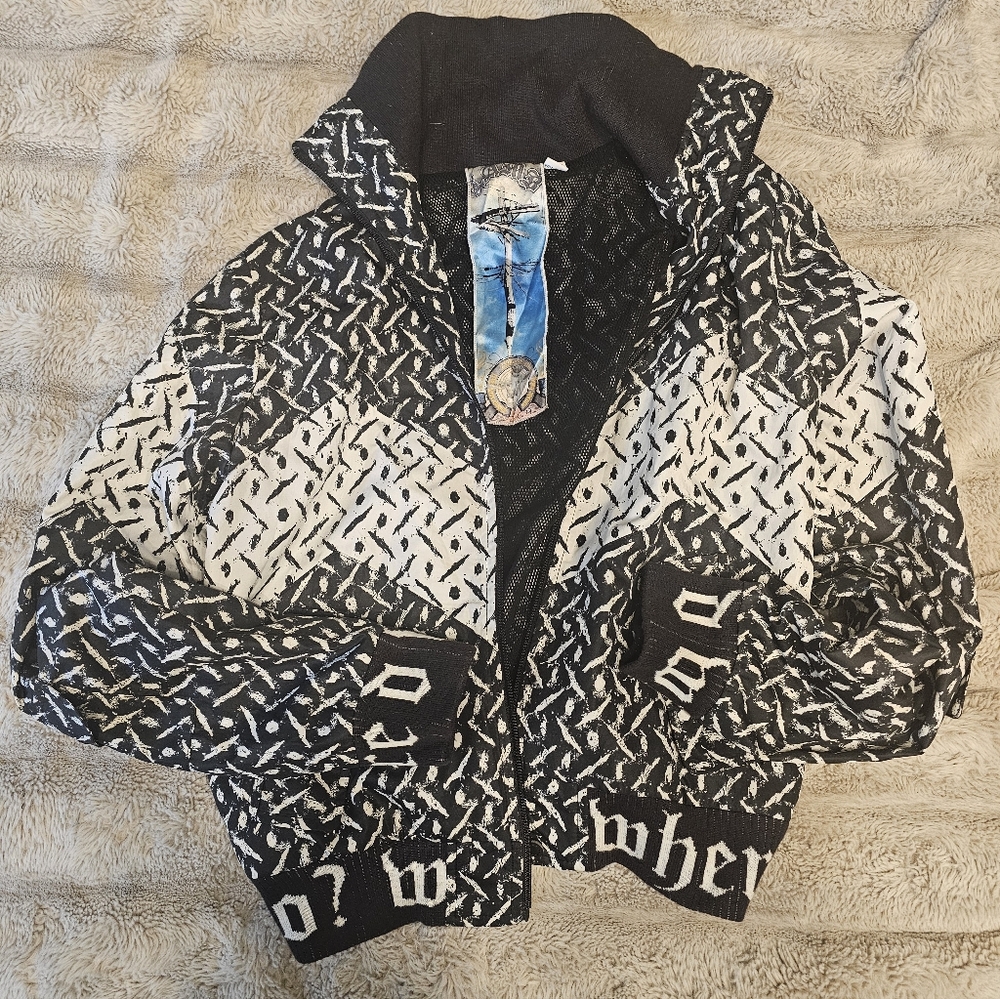 L.a.m.b Stylish Black and White Track Jacket